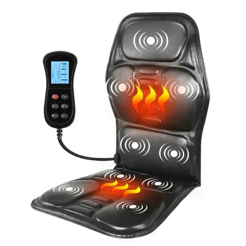 CalmCushion Electric Back Massage Cushion With Heat For Deep Relaxation Temsk