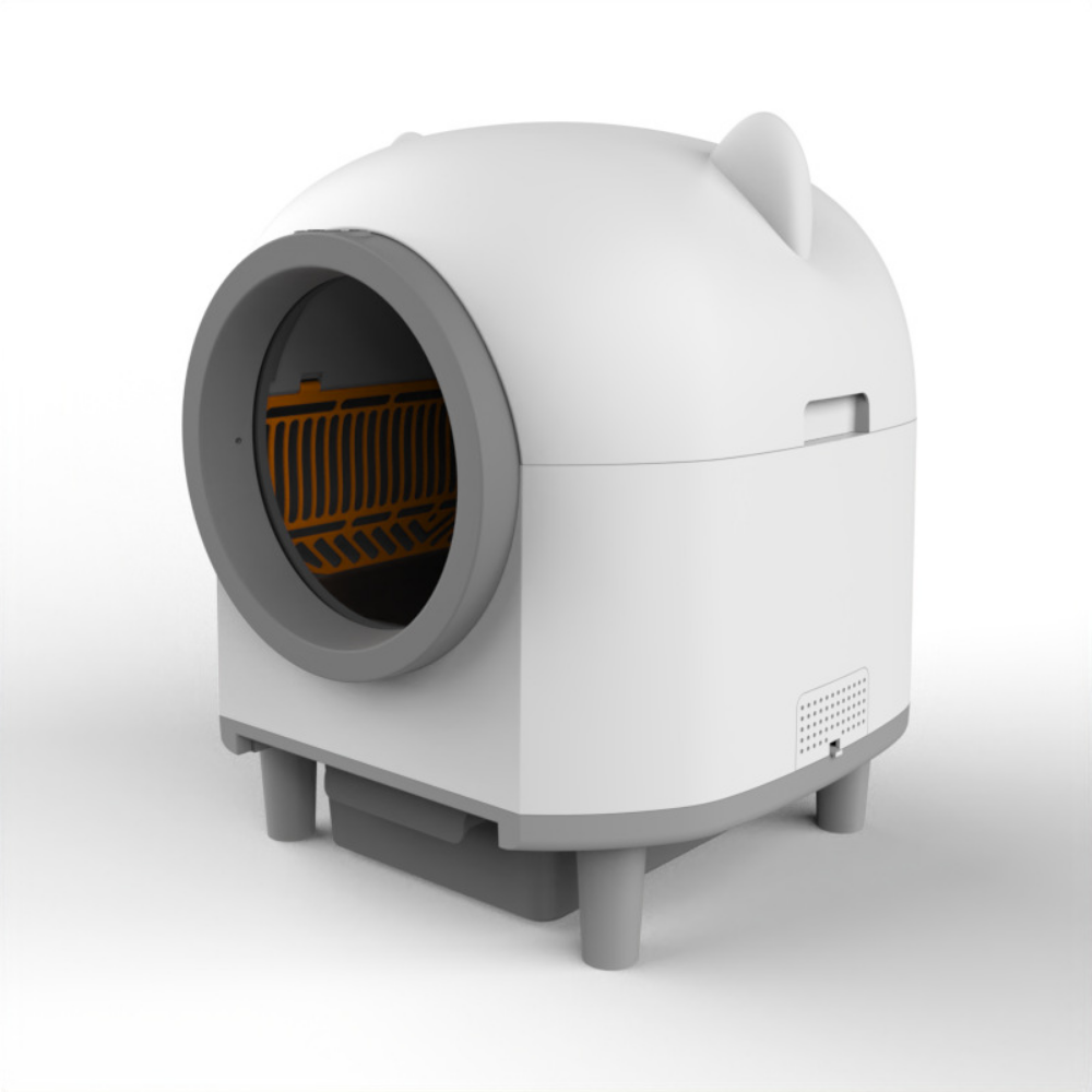 Intelligente, per App gesteuerte automatische Katzentoilette mit Reinigung | Temsk