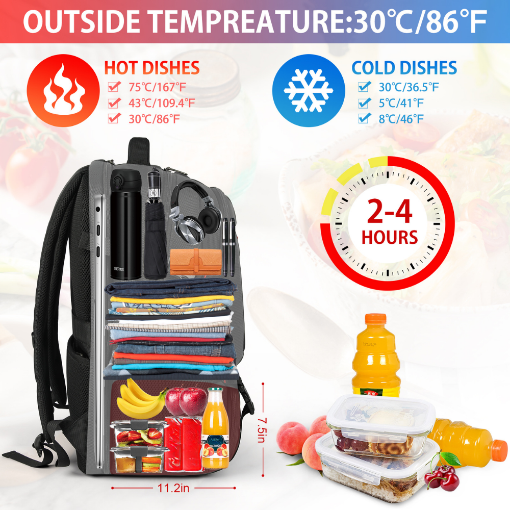 Travel Daypack With Insulated Laptop Pocket And Organizer | Temsk