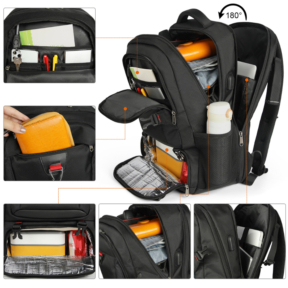 Travel Daypack With Insulated Laptop Pocket And Organizer | Temsk