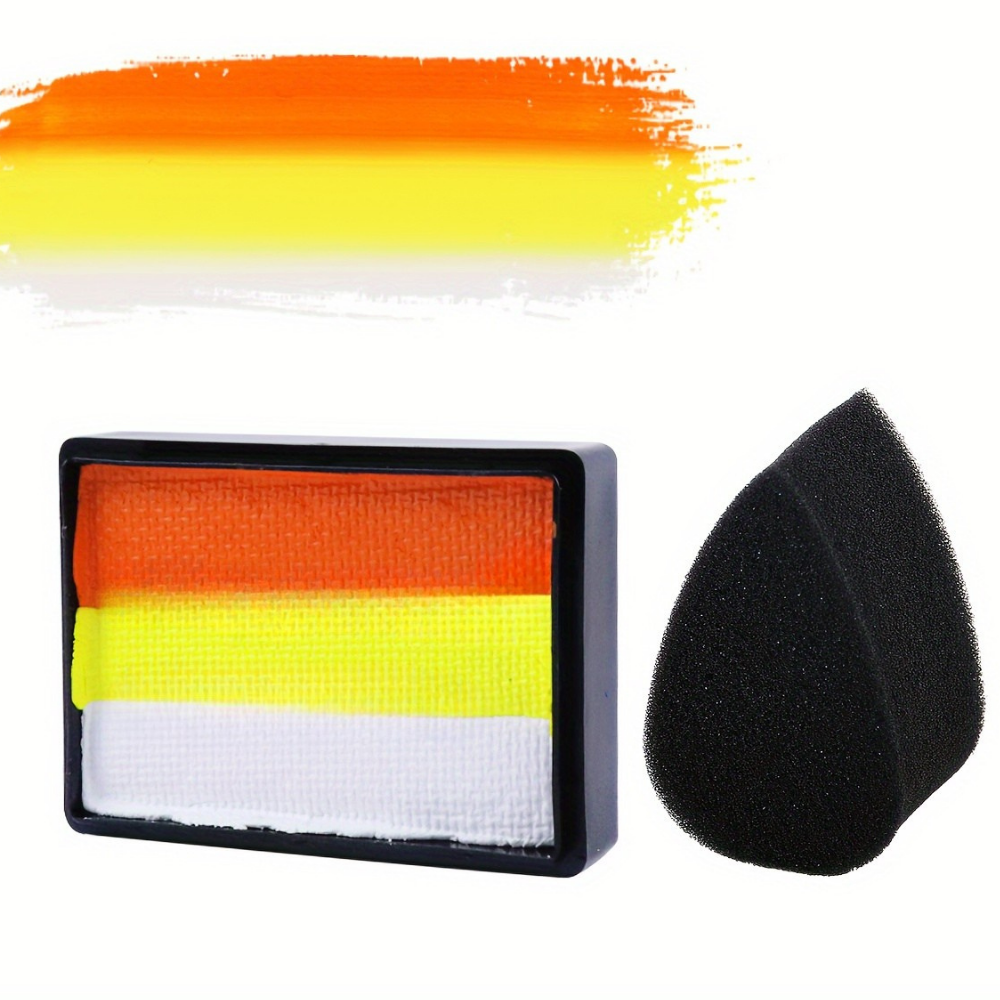 Neon Soccer Ball Body Paint Set With Split Cake Palette UV Glow For Parties | Temsk