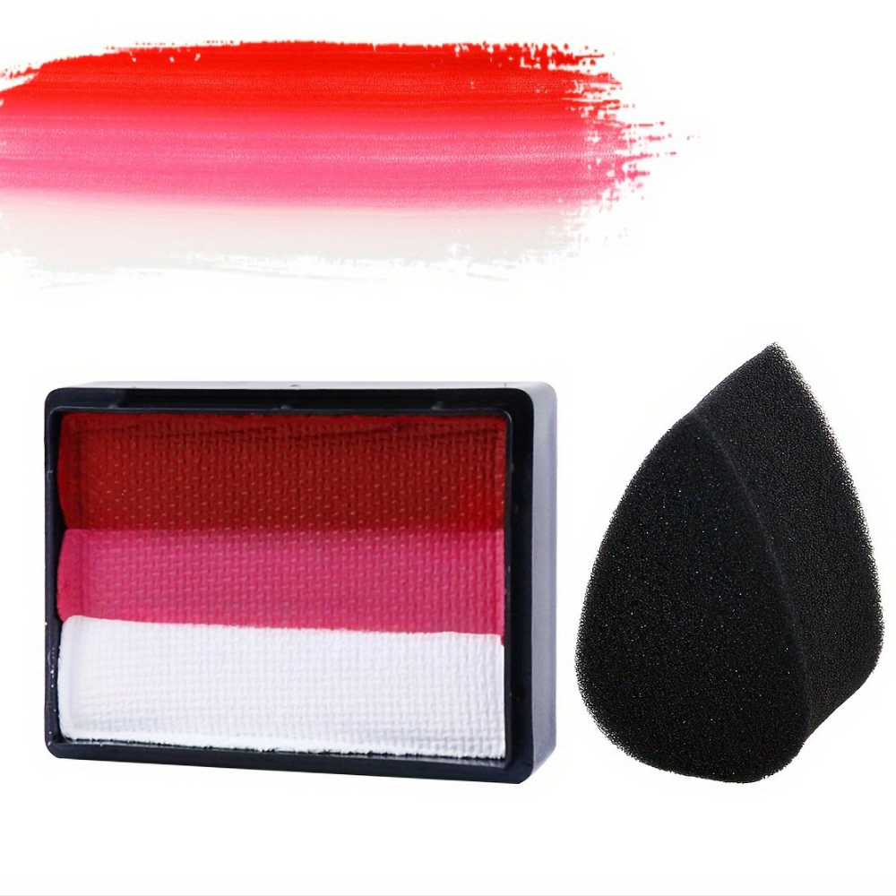 Neon Soccer Ball Body Paint Set With Split Cake Palette UV Glow For Parties | Temsk