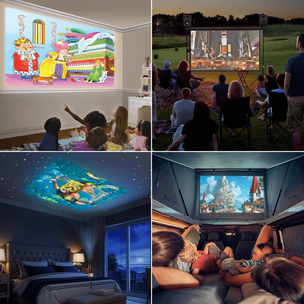 Weltmeisterschaft Kompakter Projektor mit HDMI für Heim- und Outdoor-Anzeige | Temsk