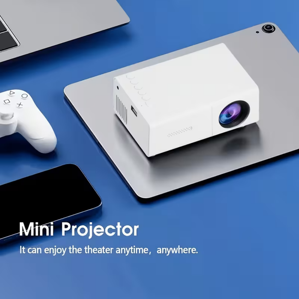 Kompakt mini-projektor til film og spil, understøtter 1080p | Temsk