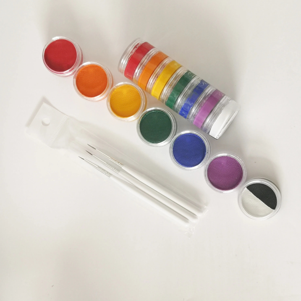 Split Cake Rainbow Body Art Paint Kit For Creative Expression | Temsk