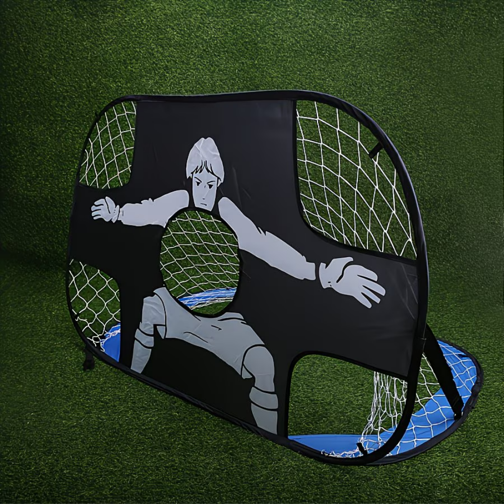 Foldable Portable Soccer Goal With Target Net For Practice | Temsk