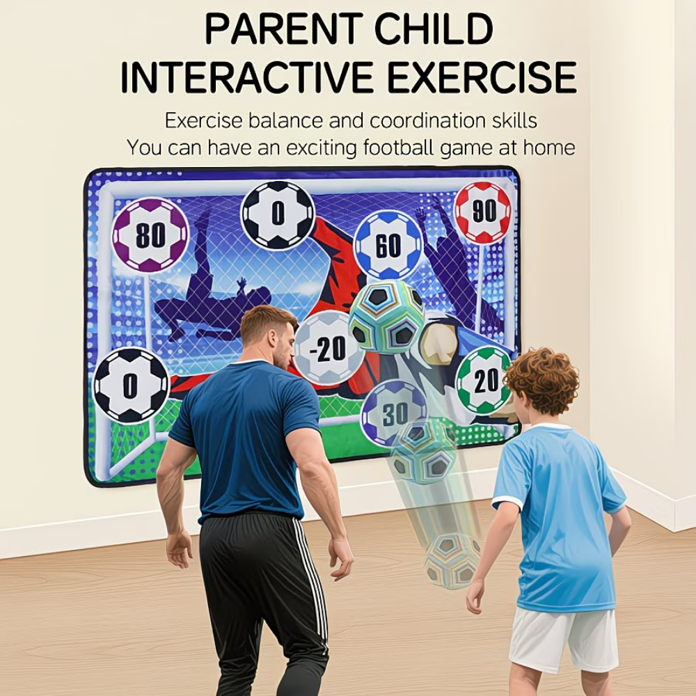 Kids Interactive Soccer Goal Game For Indoor And Outdoor Play Set | Temsk