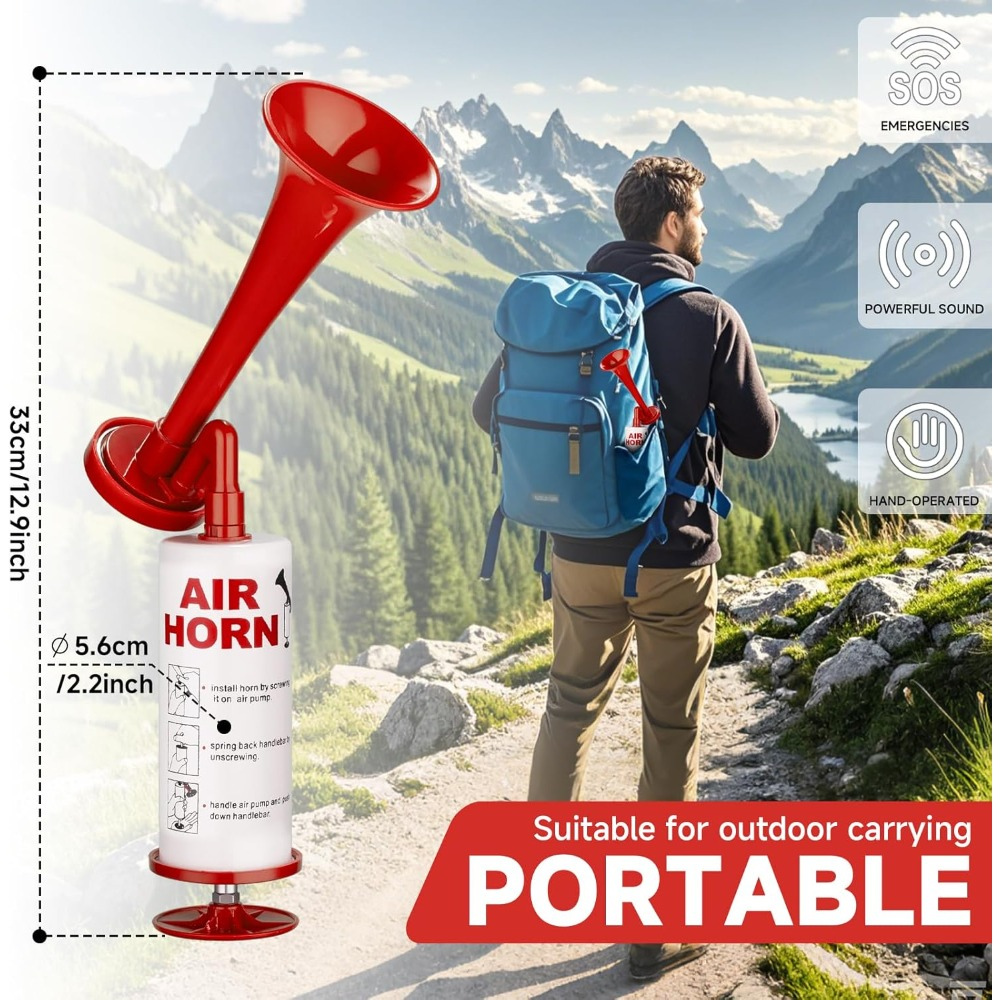 Compact Airhorn For Loud Alerts At Sports Events And Safety | Temsk
