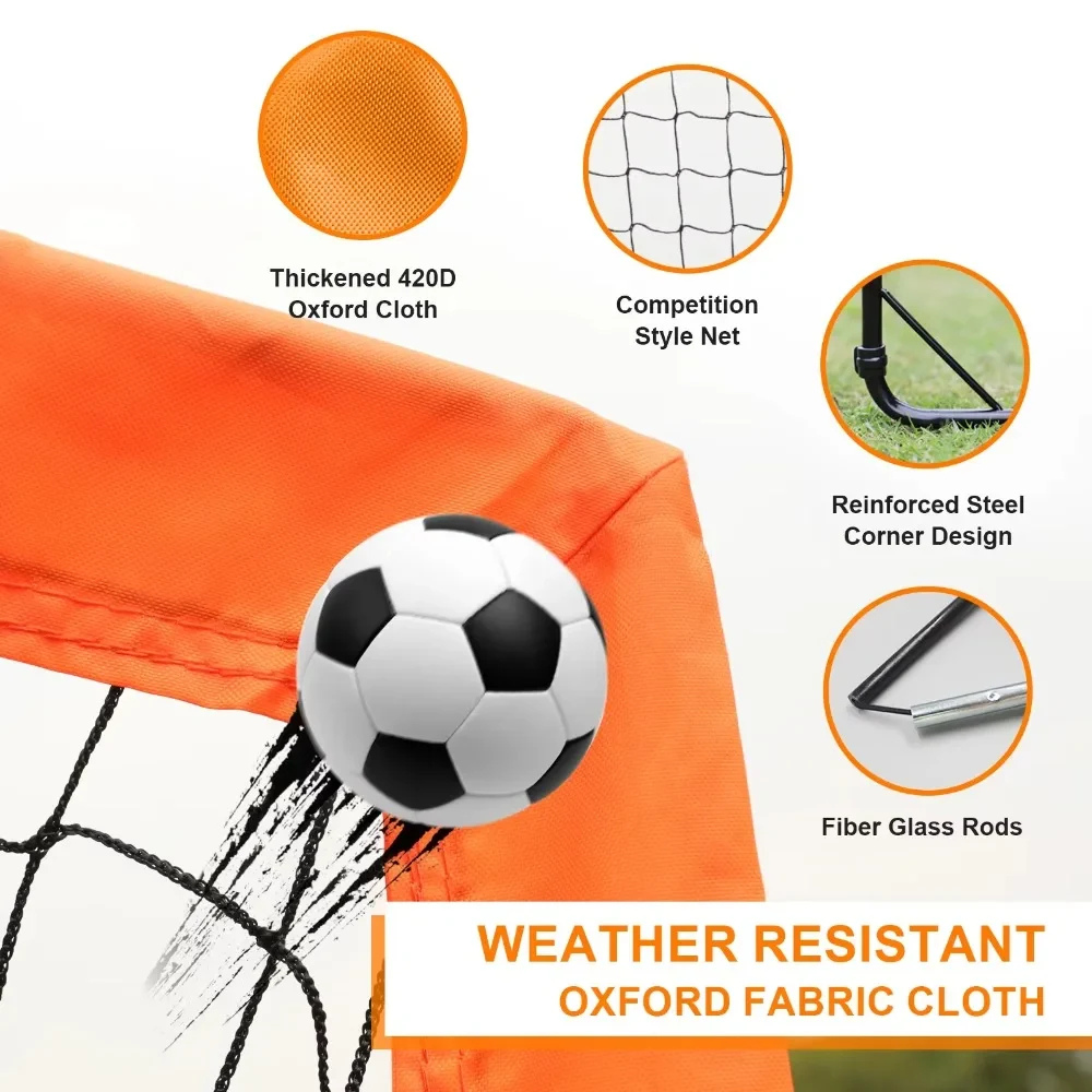 Kids 4x3 Soccer Goal For Outdoor Training And Practice | Temsk