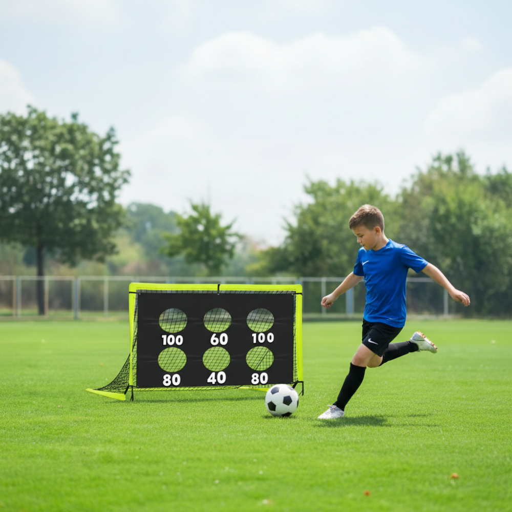 Porta da calcio portatile per allenamento di precisione al tiro | Temsk