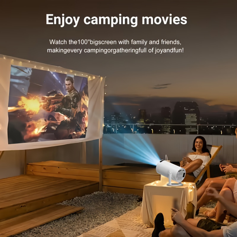 1080P Wireless Portable Projector With 180 Degree Rotation | Temsk