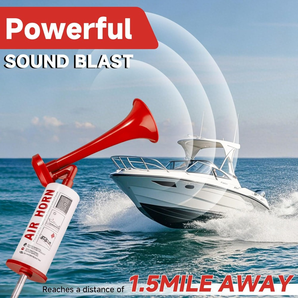 Compact Airhorn For Loud Alerts At Sports Events And Safety | Temsk
