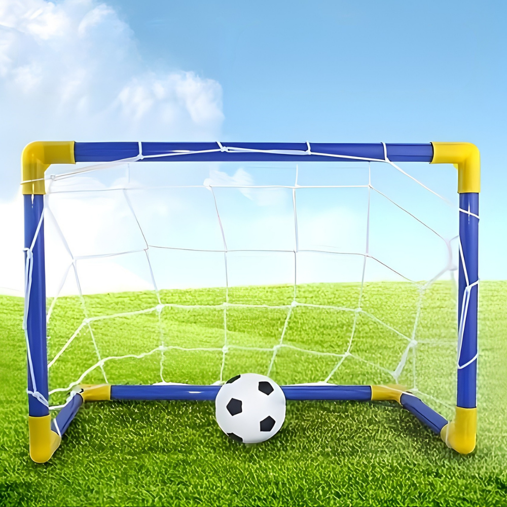 Kompaktní dětská fotbalová branka pro hru uvnitř i venku | Temsk