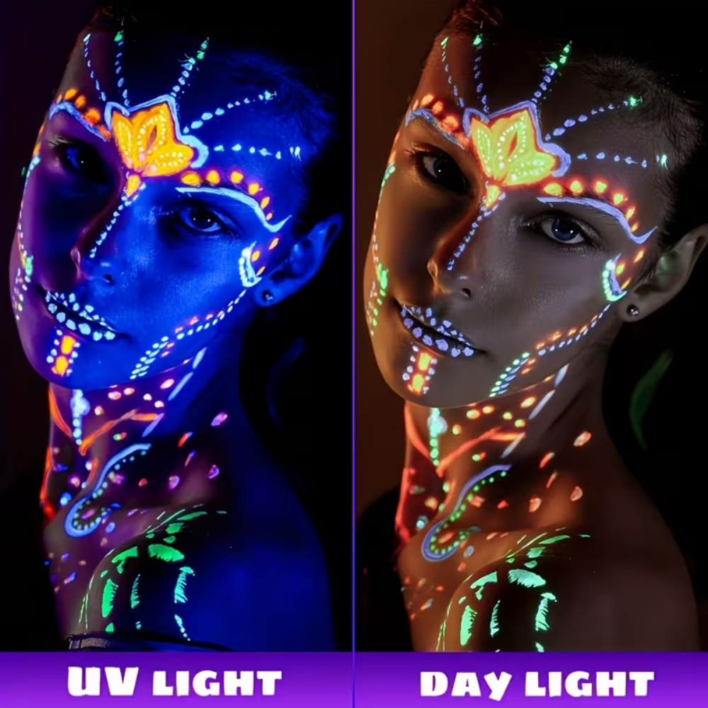 UV Glow Neon Body Paint Kit For Parties And Events | Temsk