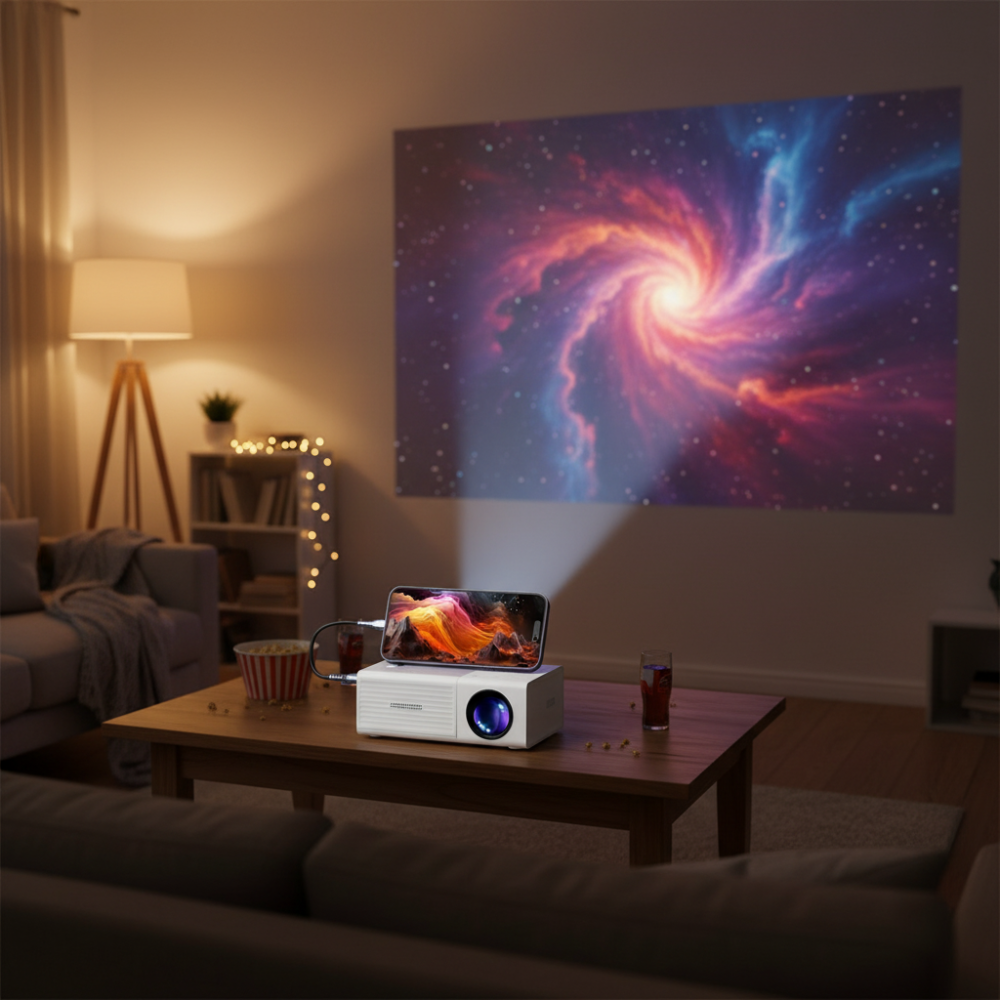 Weltmeisterschaft Mini-Projektor für Heimansicht mit 3000 Lumen LED | Temsk