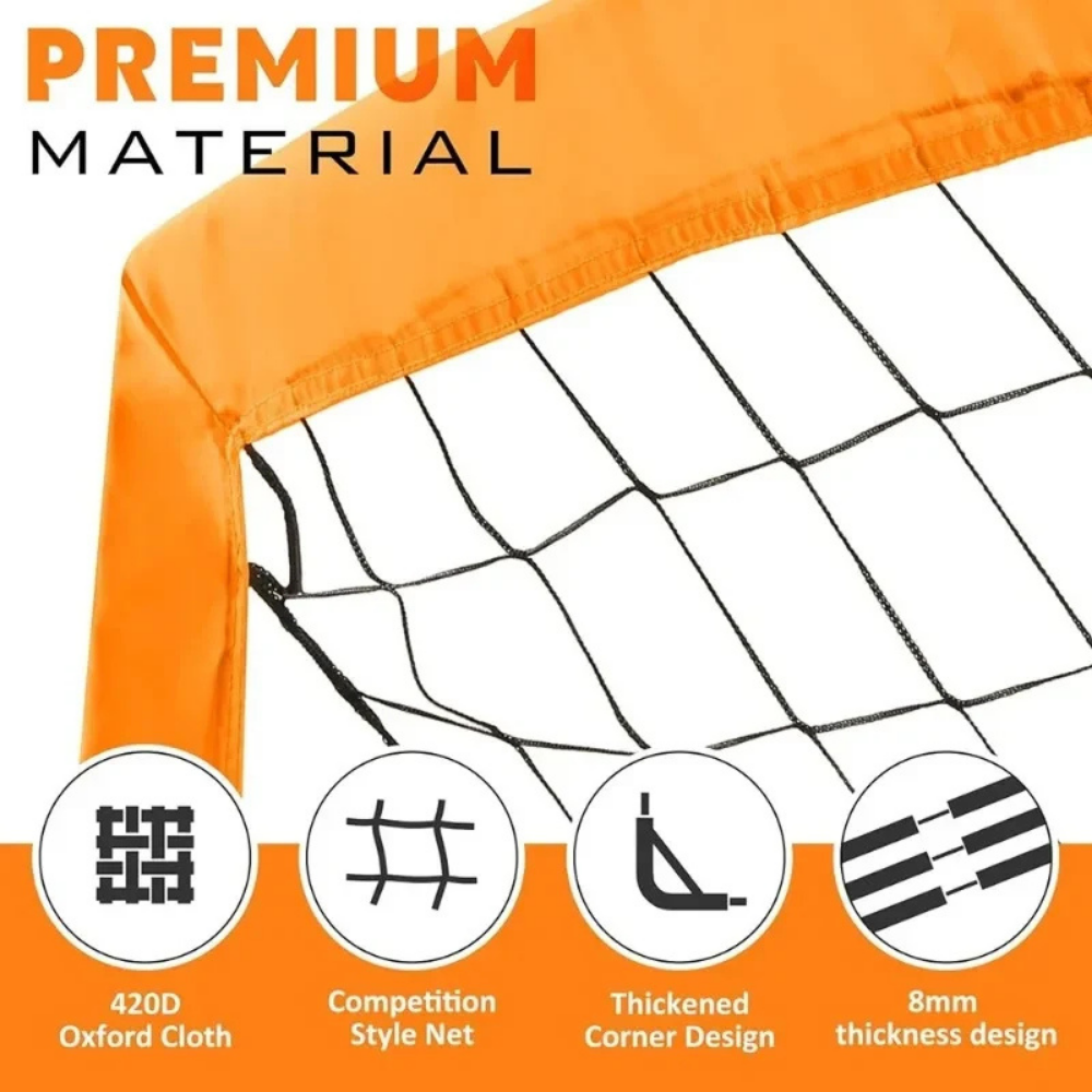 Foldable Soccer Net For Quick Backyard Training Easy Setup | Temsk
