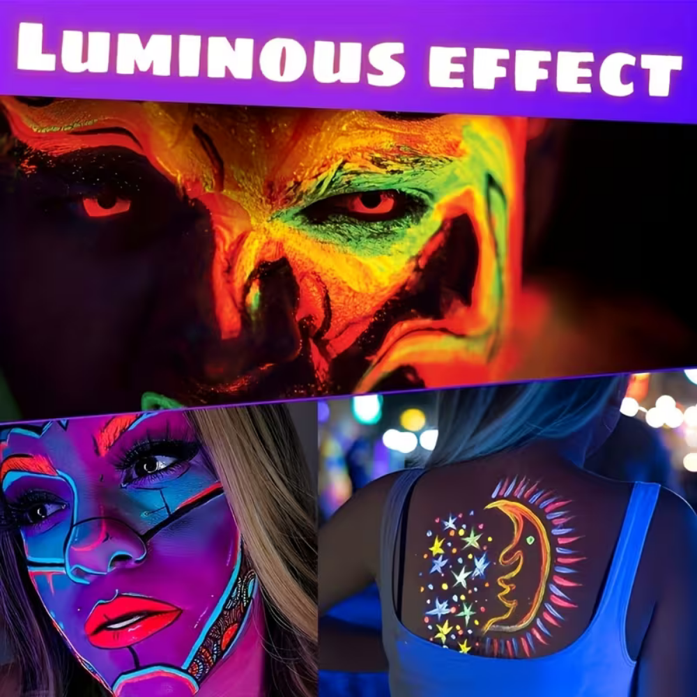 UV Glow Neon Body Paint Kit For Parties And Events | Temsk