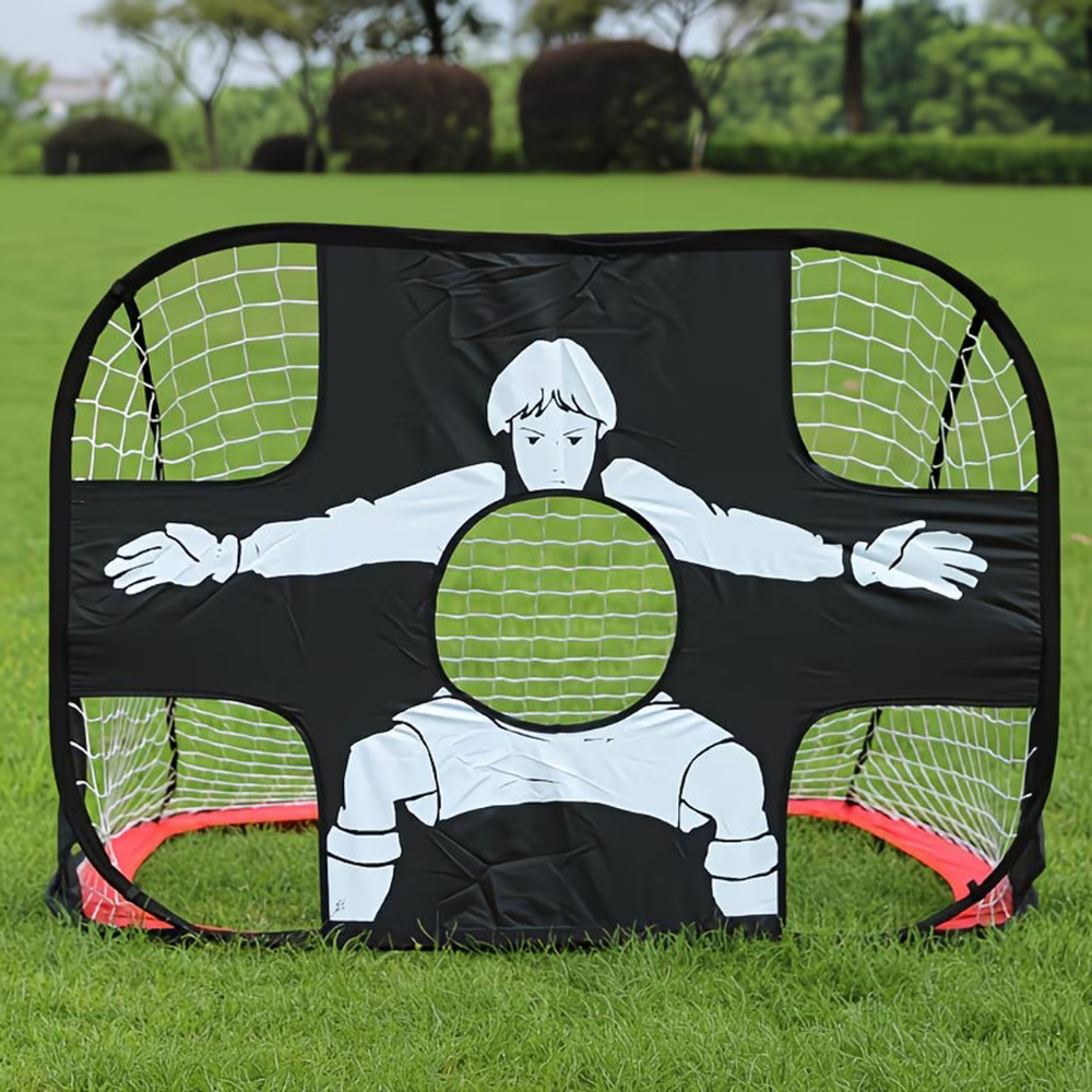 Foldable Portable Soccer Goal With Target Net For Practice | Temsk