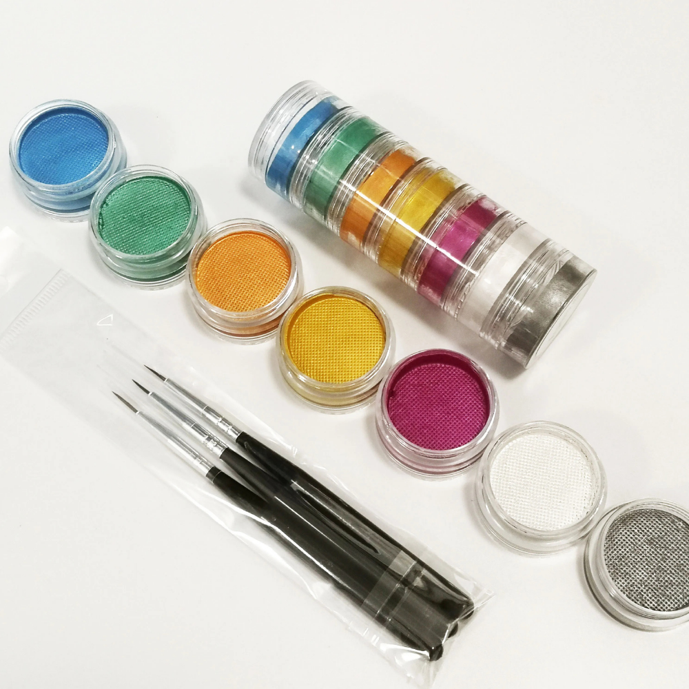 Split Cake Rainbow Body Art Paint Kit For Creative Expression | Temsk