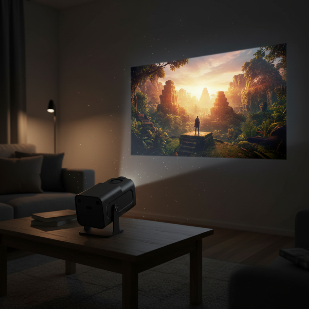 Weltmeisterschaft Intelligenter tragbarer Projektor mit WiFi für Filmstreaming | Temsk