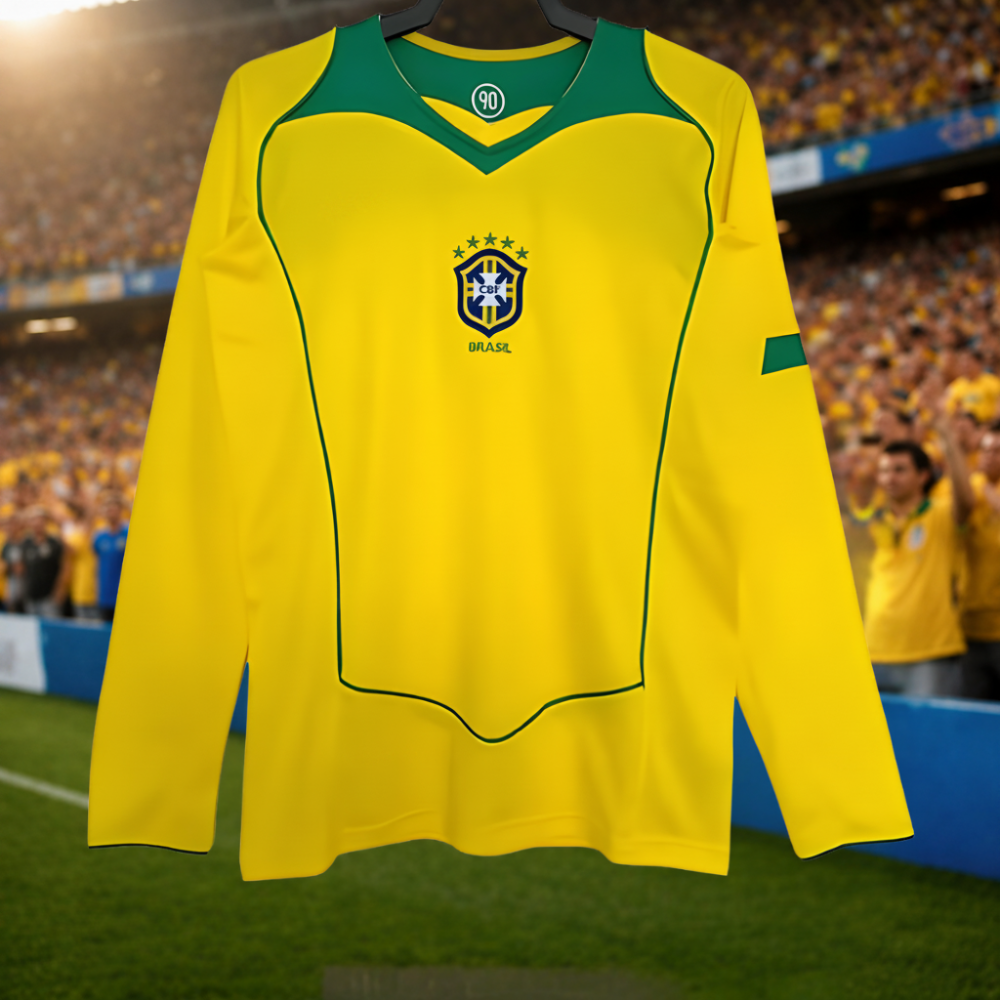 Brazil World Cup Jersey 2026 Long Sleeve Quick Dry Shirt | Temsk