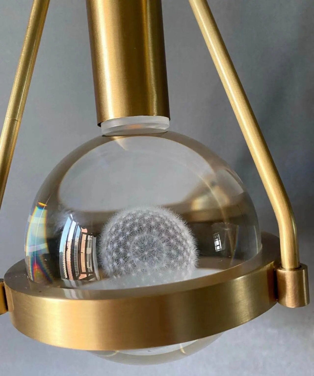Ardena Nordic Gold Pendant Lights with Dandelion Glow | Temsk