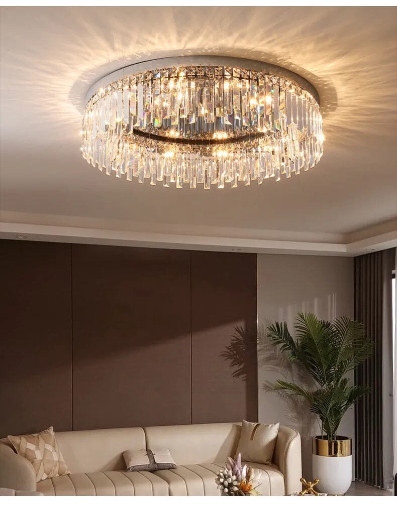 Empressa Crystal Lighting Collection Featuring Stainless Steel And K9 Crystals | Temsk