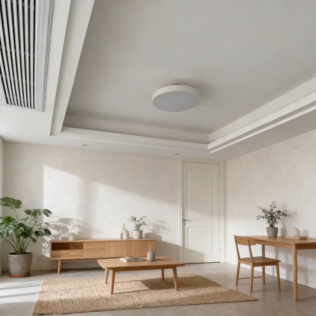 Lampa sufitowa do montażu podtynkowego w kształcie bębna z wbudowanym LED | Temsk