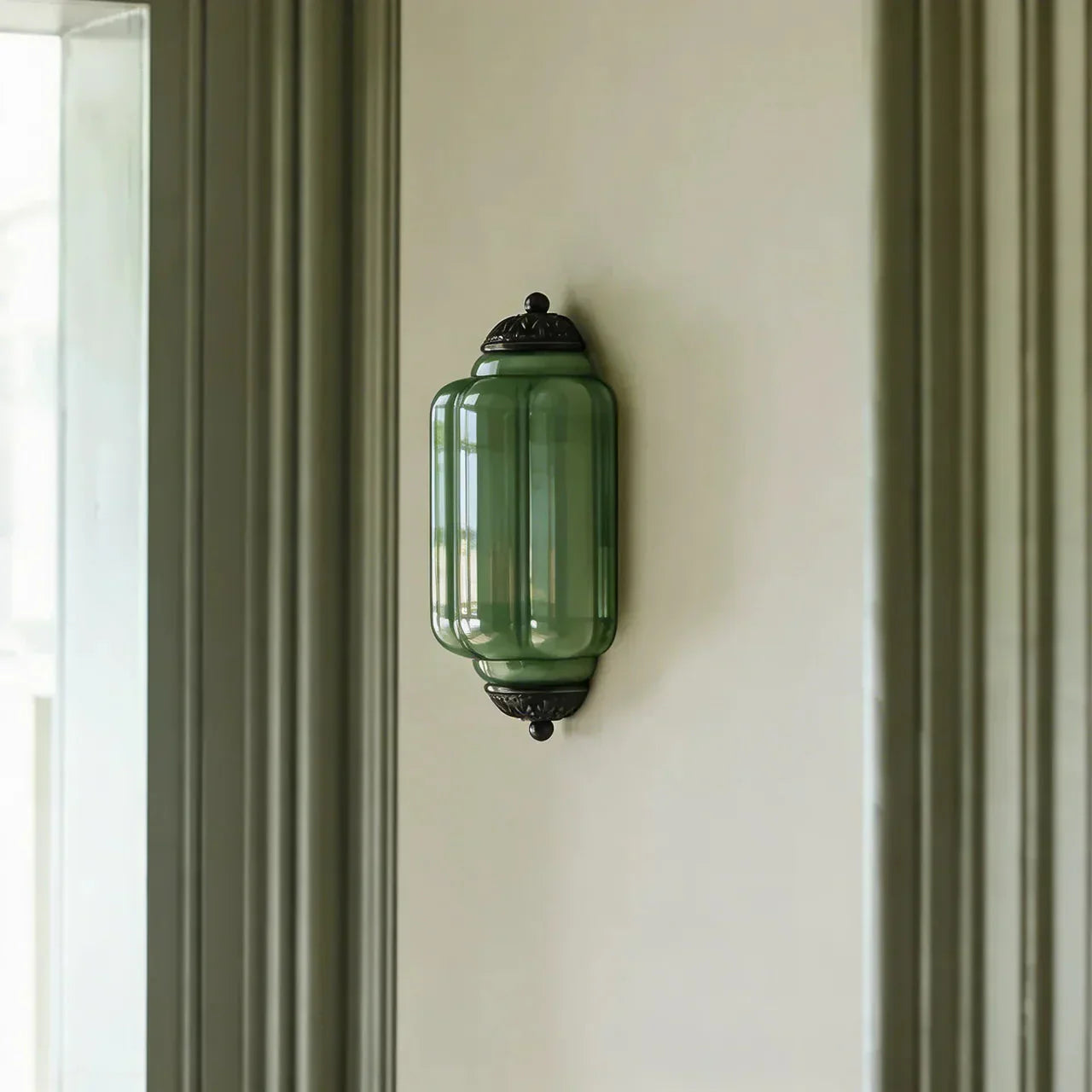 Vintage Antique Milk Glass Flush Wall Light Fixture | Temsk
