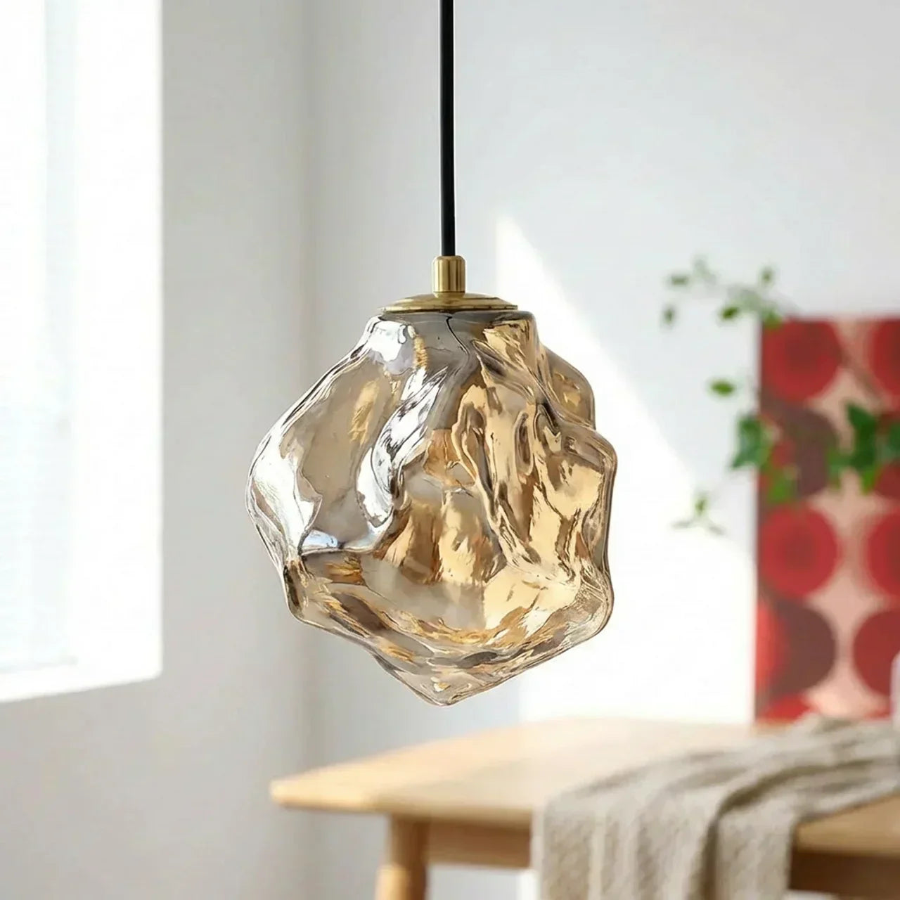 Organic Lava Glass Pendant Light Fixture for Modern Interiors | Temsk