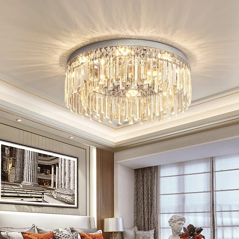 Empressa Crystal Lighting Collection Featuring Stainless Steel And K9 Crystals | Temsk
