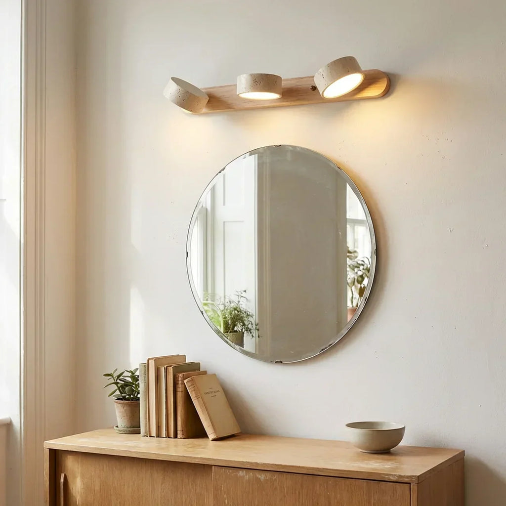 Integrované LED nástěnné svítidlo z travertinu pro vnitřní použití | Temsk