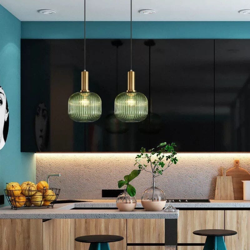 Aurora Pendant Lights In Fluted Glass For Home Lighting And Decor | Temsk
