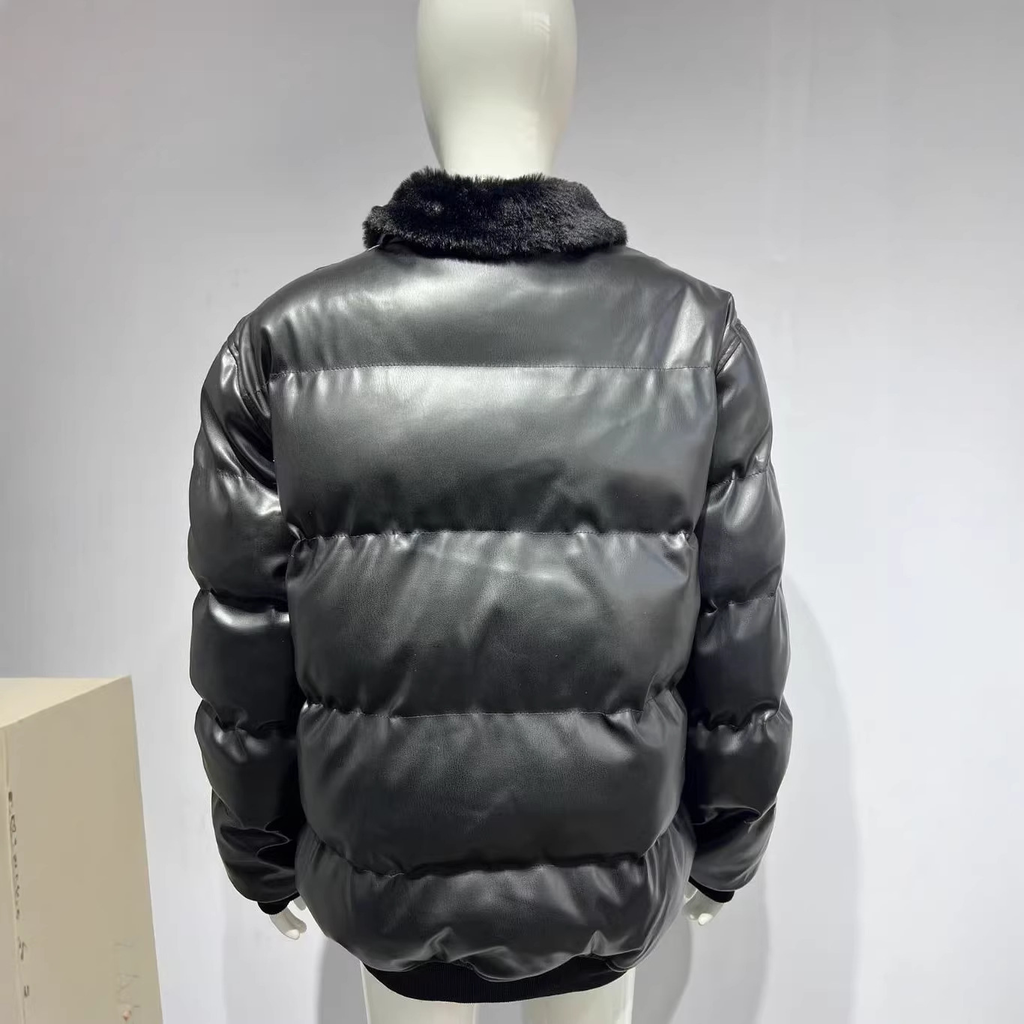 Winter-Pufferjacke mit hohem Kragen und winddichter Außenbekleidung | Temsk