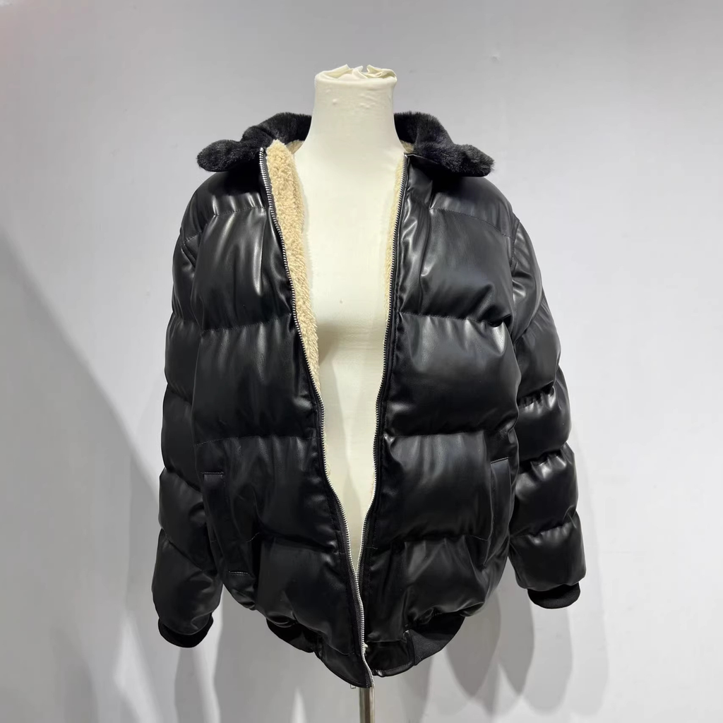 Winter-Pufferjacke mit hohem Kragen und winddichter Außenbekleidung | Temsk