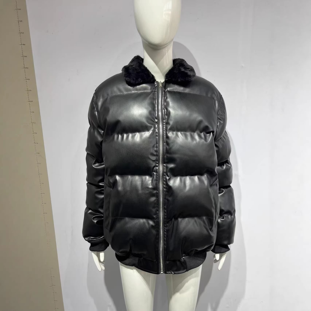 Winter-Pufferjacke mit hohem Kragen und winddichter Außenbekleidung | Temsk