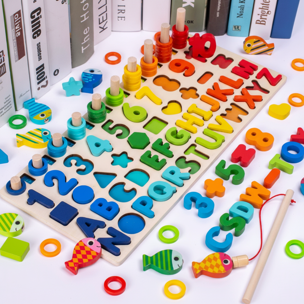 Montessori Activity Board Wooden Toy For Toddlers Learning | Temsk