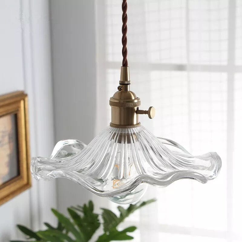 Lyra Glass Pendant Lights With Nordic Floral Motifs | Temsk