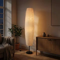 Rispapir søjle gulvlampe med dobbelt lysdesign | Temsk