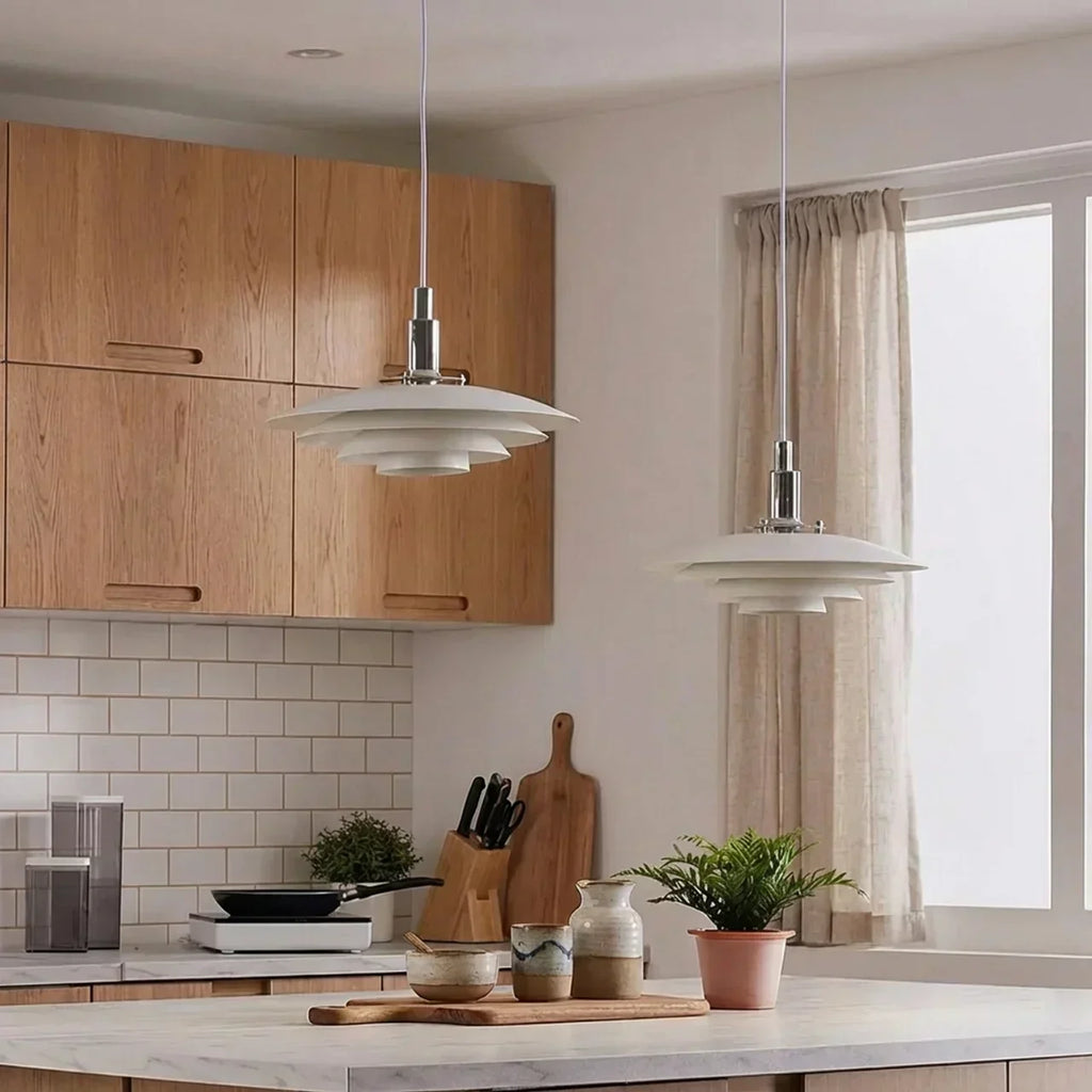 Dansk Moderne Flerlags Pendellampe | Temsk