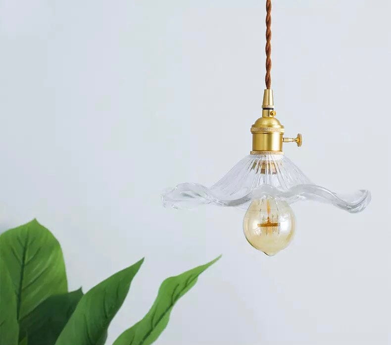 Lyra Glass Pendant Lights With Nordic Floral Motifs | Temsk