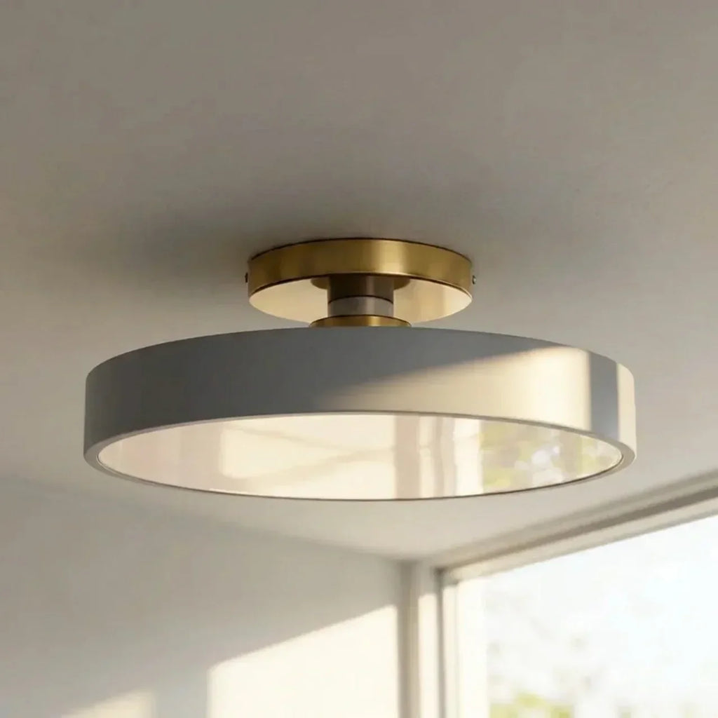 Lampa sufitowa do montażu podtynkowego w kształcie bębna z wbudowanym LED | Temsk