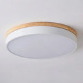 Wood Trim LED Ultra Thin Flush Mount Ceiling Light | Temsk