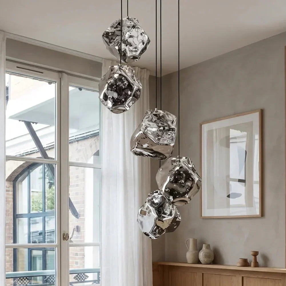 Organic Lava Glass Pendant Light Fixture for Modern Interiors | Temsk