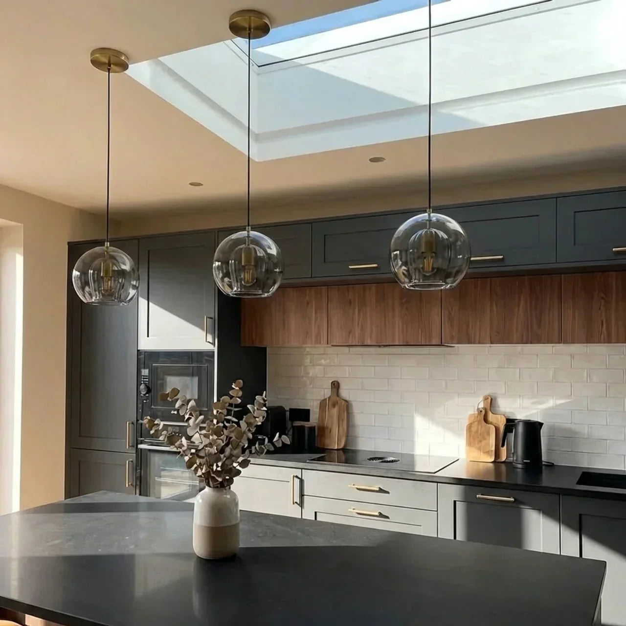 Glass Pendant Light Available In Several Size Options | Temsk