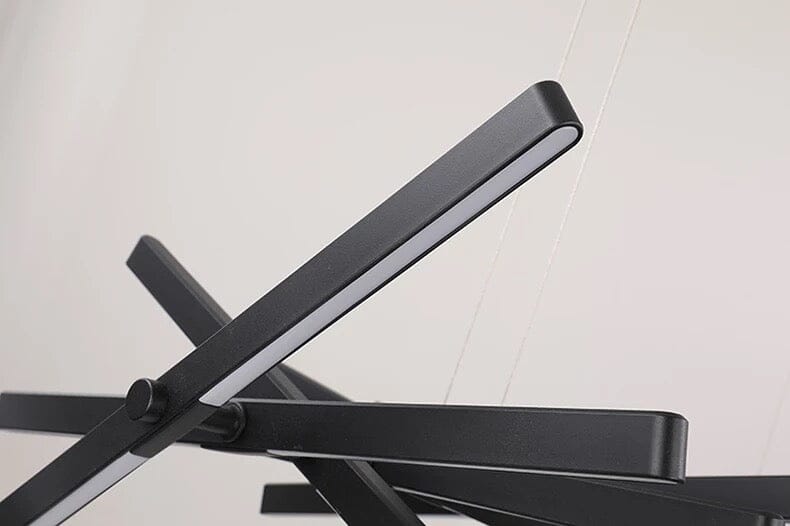 LatticeChord Chandelier Aluminum Modern Pendant With Remote And 40 E26/E27 Sockets | Temsk