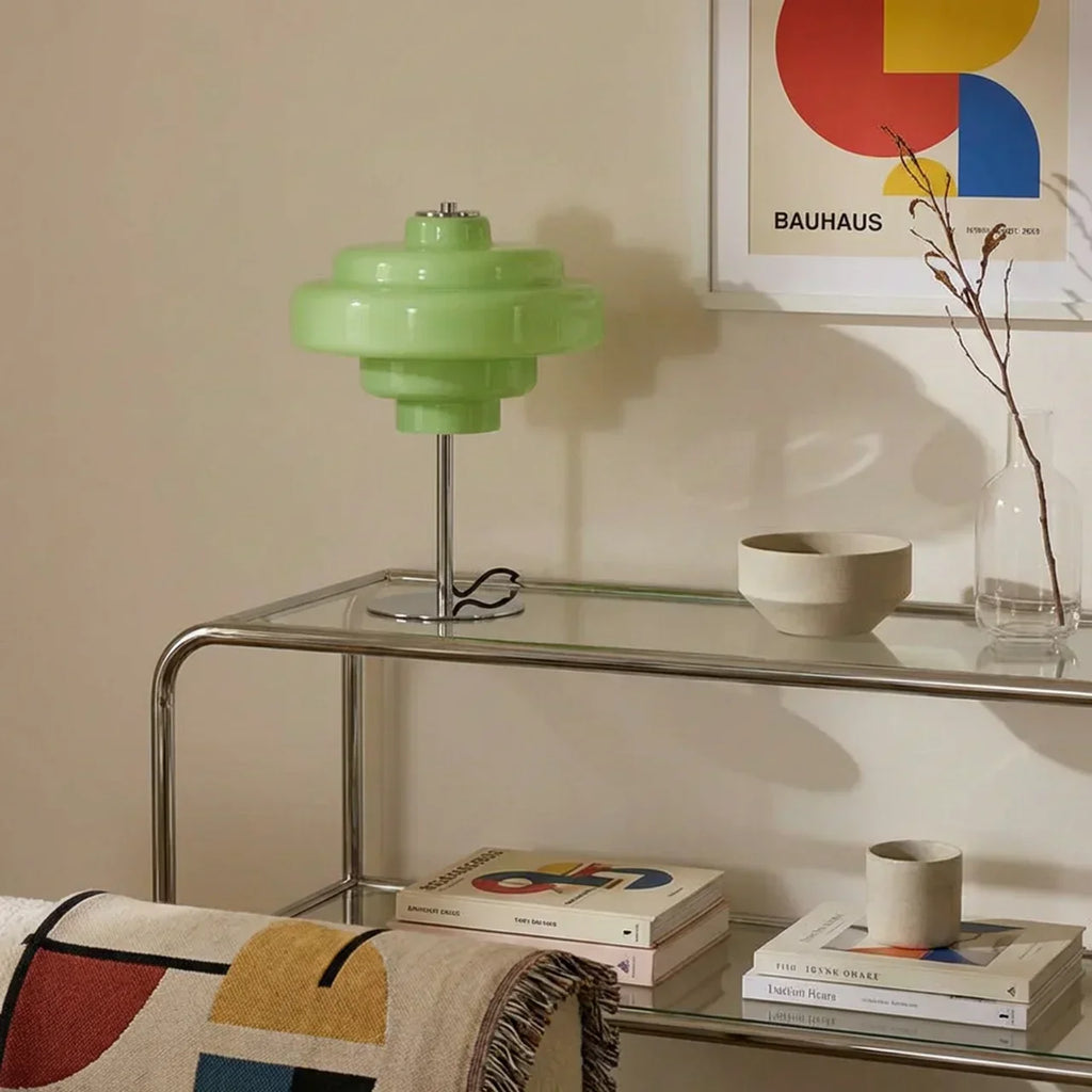 Coloured Glass Table Lamp In Bauhaus Style Pendant | Temsk