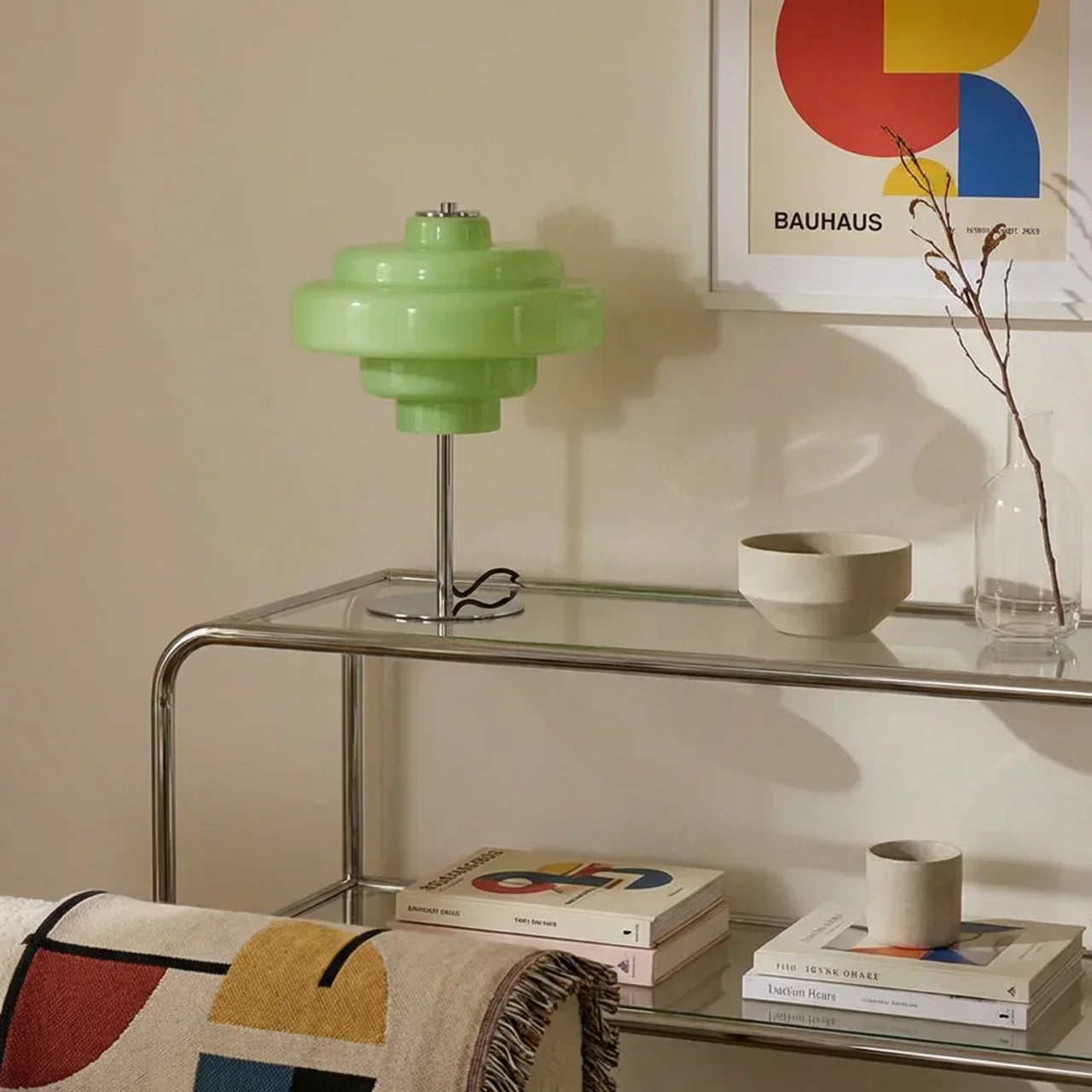 Coloured Glass Table Lamp In Bauhaus Style Pendant | Temsk