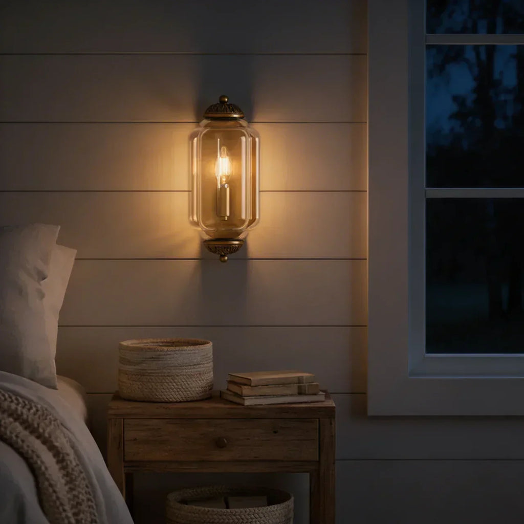 Vintage Antique Milk Glass Flush Wall Light Fixture | Temsk