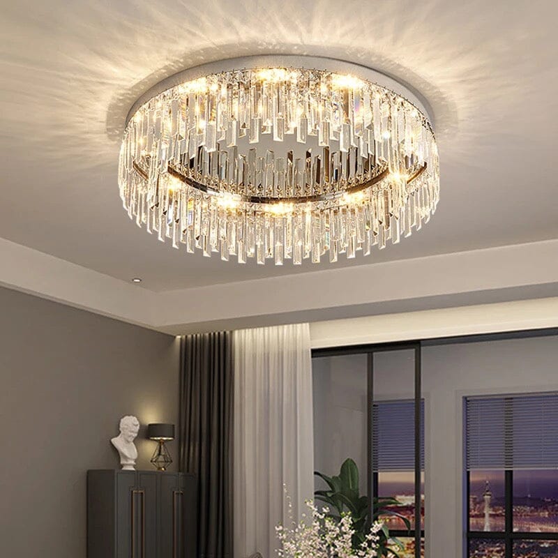 Empressa Crystal Lighting Collection Featuring Stainless Steel And K9 Crystals | Temsk